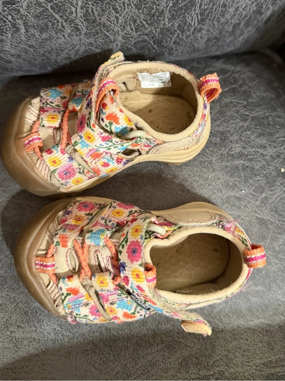 Kids Floral Keen Canvas Sandals in Multicolor